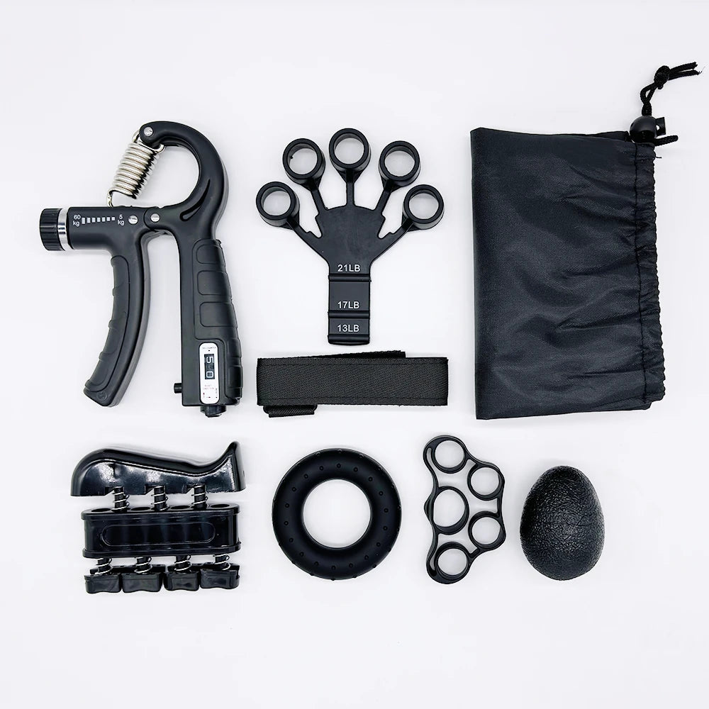 FORCEGRIP PRO - Adjustable Hand Gripper Kit with Rep Counter | Professional Forearm, Wrist & Finger Strengthener for Athletes & Rehabilitation