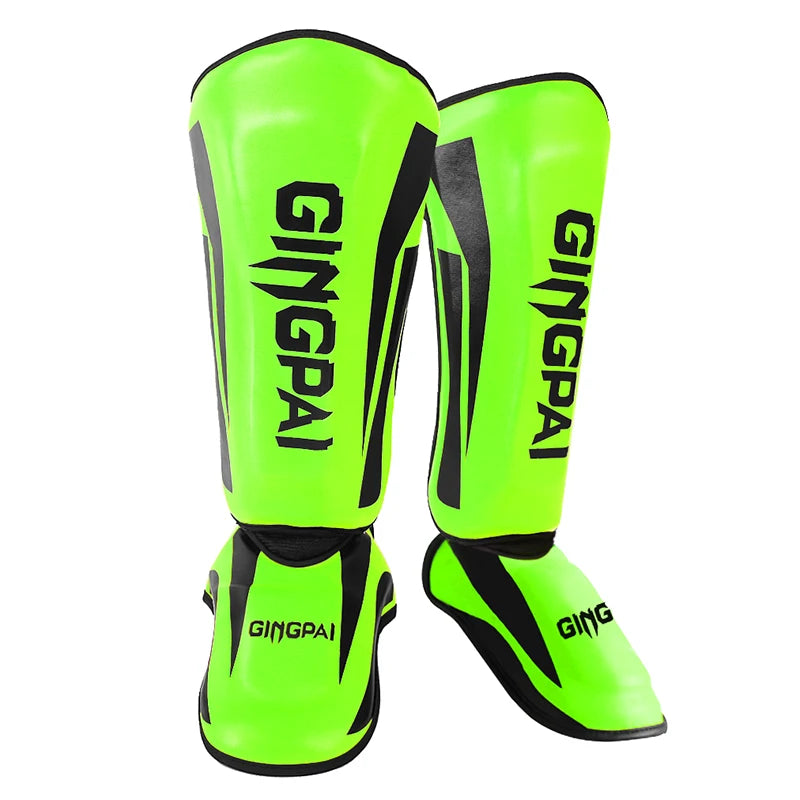 DRAGONSHIELD PRO Shin Guards - Premium Muay Thai & MMA Leg Protectors with Ankle Support for Kickboxing, Sanda, Taekwondo Training