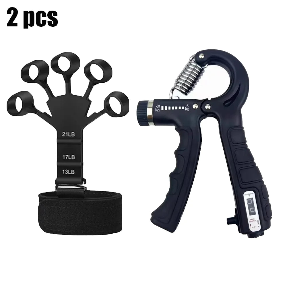FORCEGRIP PRO - Adjustable Hand Gripper Kit with Rep Counter | Professional Forearm, Wrist & Finger Strengthener for Athletes & Rehabilitation
